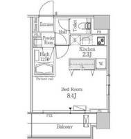 パークフラッツ芝浦の間取り
