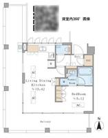 東京都中野区中野4(マンション)の賃貸物件の間取り