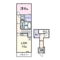 茨城県土浦市神立町(アパート)の賃貸物件の間取り