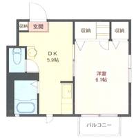 メルベーユ シェソワの間取り