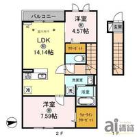 埼玉県川越市新宿町2(アパート)の賃貸物件の間取り