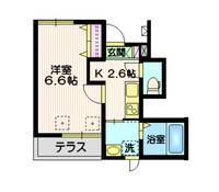 東京都品川区荏原3(マンション)の賃貸物件の間取り