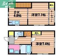 岡山県倉敷市酒津(一戸建)の賃貸物件の間取り
