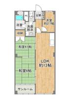 大阪府大阪市城東区野江1(マンション)の賃貸物件の間取り