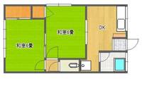 瓦田アパートの間取り