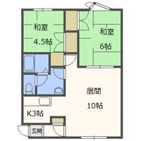 ブルーグラス B棟の間取り