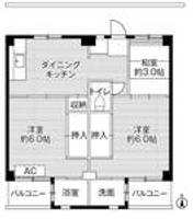 ビレッジハウス磐城3号棟の間取り