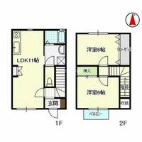 静岡県浜松市中央区大平台4(一戸建)の賃貸物件の間取り