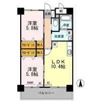 島根県松江市大正町(マンション)の賃貸物件の間取り