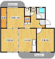 八番町リバーハイツの間取り