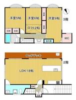 東京都目黒区東山2(一戸建)の賃貸物件の間取り