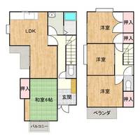 広島県福山市御幸町大字上岩成(一戸建)の賃貸物件の間取り