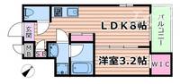 大阪府吹田市内本町3(アパート)の賃貸物件の間取り