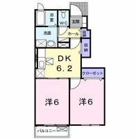 福岡県北九州市門司区大字大積(アパート)の賃貸物件の間取り