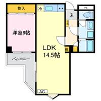 愛知県西尾市丁田町五助(マンション)の賃貸物件の間取り