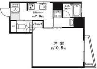 成子坂ハイツの間取り