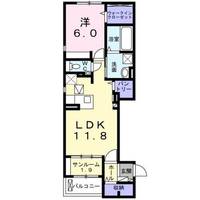 東京都稲城市百村(アパート)の賃貸物件の間取り
