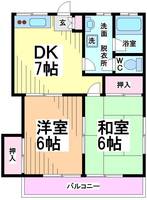 神奈川県川崎市多摩区寺尾台1(アパート)の賃貸物件の間取り