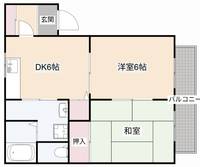 大阪府高槻市野田2(アパート)の賃貸物件の間取り