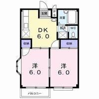群馬県渋川市中村(アパート)の賃貸物件の間取り
