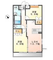 千葉県柏市常盤台(マンション)の賃貸物件の間取り