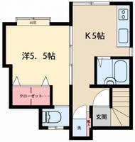 東京都品川区西中延3(アパート)の賃貸物件の間取り