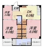 大阪府和泉市伏屋町5(マンション)の賃貸物件の間取り