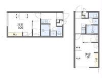 静岡県湖西市鷲津(アパート)の賃貸物件の間取り