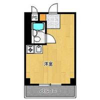 大阪府大阪市中央区瓦屋町2(マンション)の賃貸物件の間取り