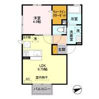 新潟県長岡市三和1(アパート)の賃貸物件の間取り