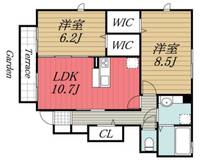 千葉県市原市白金町1(アパート)の賃貸物件の間取り