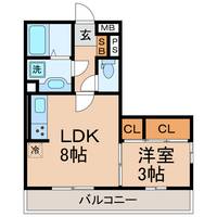 神奈川県横浜市神奈川区羽沢南1(マンション)の賃貸物件の間取り