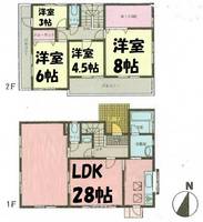 埼玉県越谷市大字平方(一戸建)の賃貸物件の間取り