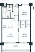 警固ビューアパートメントの間取り