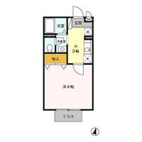 福岡県久留米市藤山町(アパート)の賃貸物件の間取り