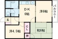 シャトレ泉佐野の間取り