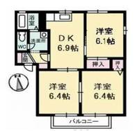 山口県防府市国衙1(アパート)の賃貸物件の間取り