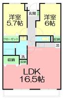 神奈川県足柄上郡大井町金子(マンション)の賃貸物件の間取り