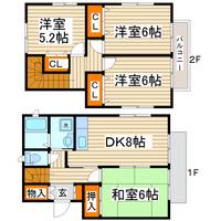 宮城県仙台市宮城野区新田4(一戸建)の賃貸物件の間取り