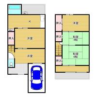 大阪府箕面市新稲5(一戸建)の賃貸物件の間取り