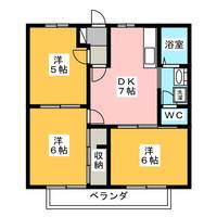 ソシア・エム Aの間取り