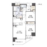 大阪府大阪市天王寺区大道2(マンション)の賃貸物件の間取り