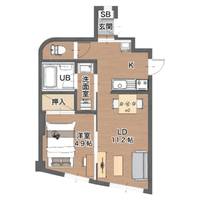 ファーニッシュド・ステイ長野市役所南の間取り