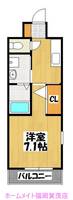 福岡県福岡市早良区原3(マンション)の賃貸物件の間取り