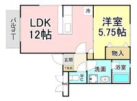 福岡県北九州市小倉北区今町1(アパート)の賃貸物件の間取り