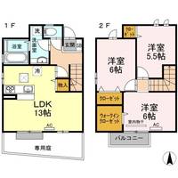 岡山県岡山市北区田中(一戸建)の賃貸物件の間取り