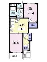 山口県山口市桜畠1(アパート)の賃貸物件の間取り