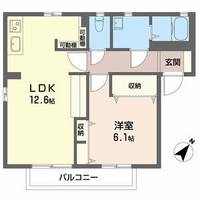 新潟県見附市昭和町2(アパート)の賃貸物件の間取り