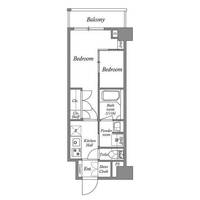東京都江東区亀戸5の賃貸マンションの間取り