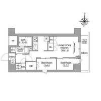 東京都品川区南品川3(マンション)の賃貸物件の間取り